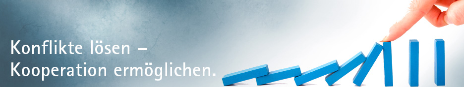 Konflikte l&ouml;sen - Kooperation erm&ouml;glichen.